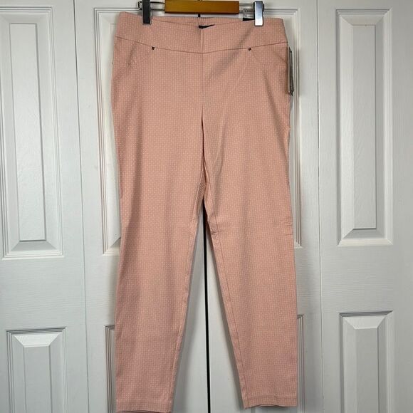 SOHO Apparel Ltd Pink l/Blush Pull On Pants Size L NWT - Picture 1 of 12